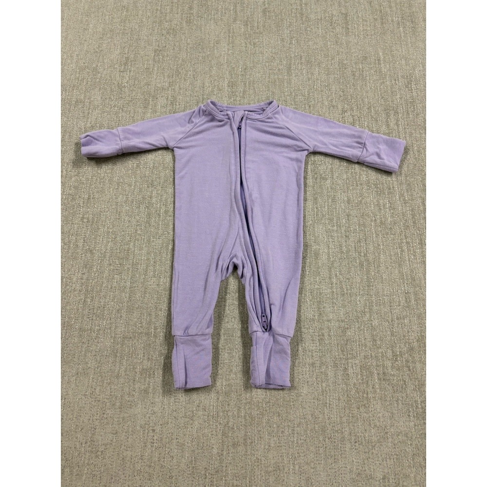 Little Sleepies Wisteria Purple Zippy Bamboo Pajama Size Preemie